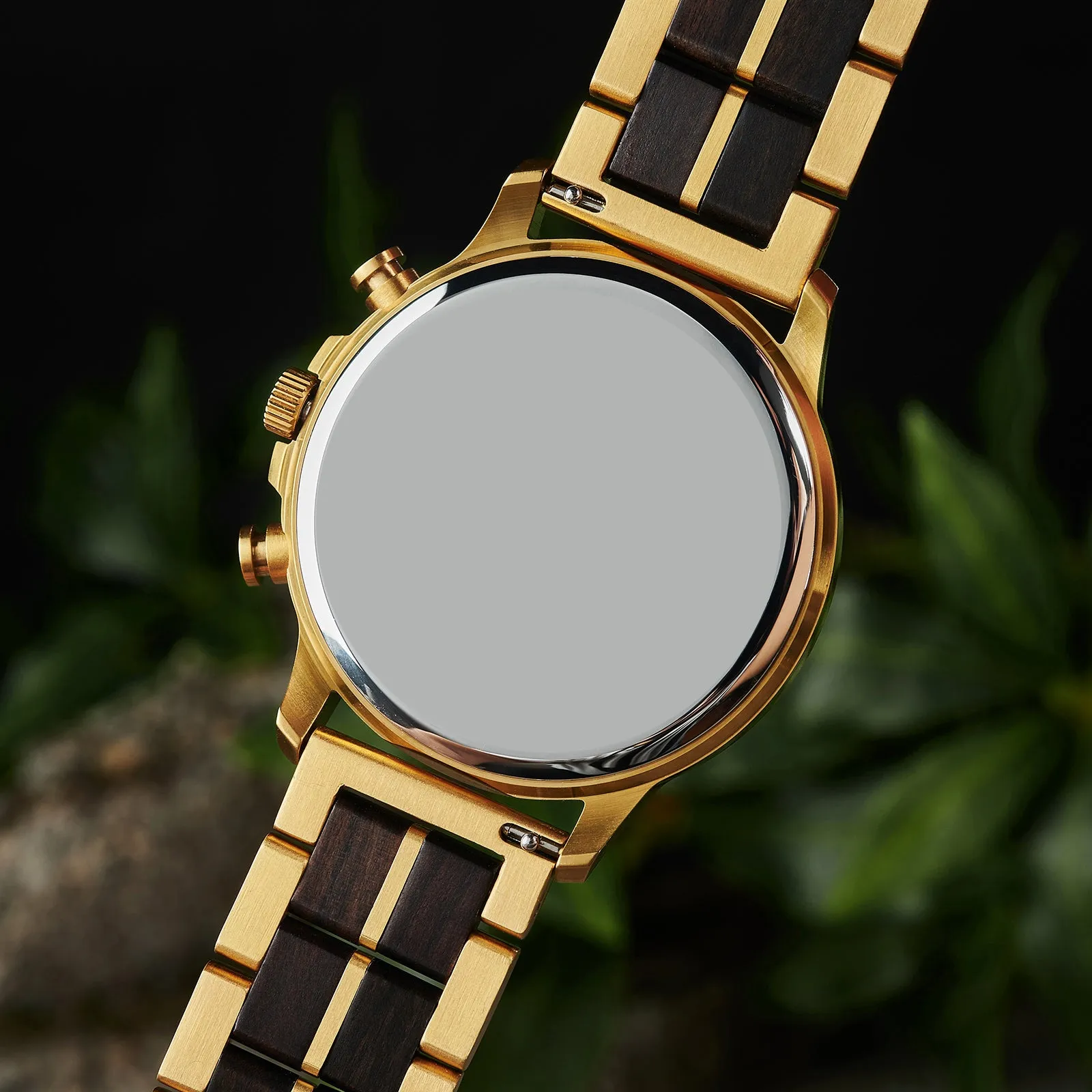 NOCTURGOLD - Men Wood Watch Chronograph