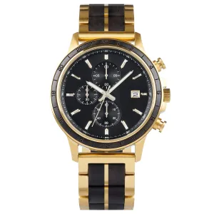 NOCTURGOLD - Men Wood Watch Chronograph
