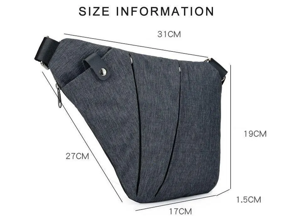 Nylon Multi-pocket, Multi-functional Shoulder Bag