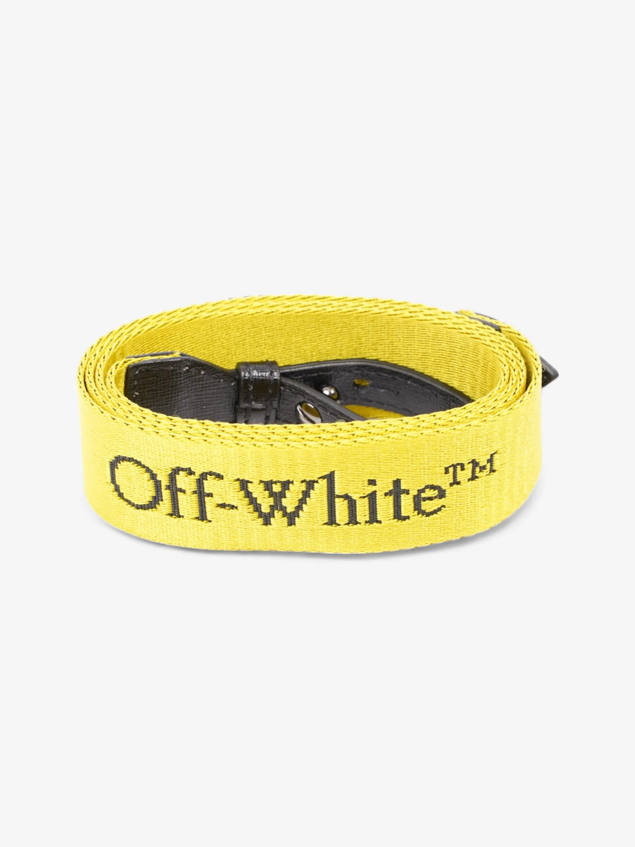 Off White Diagonal Flap Bag Black / White Leather