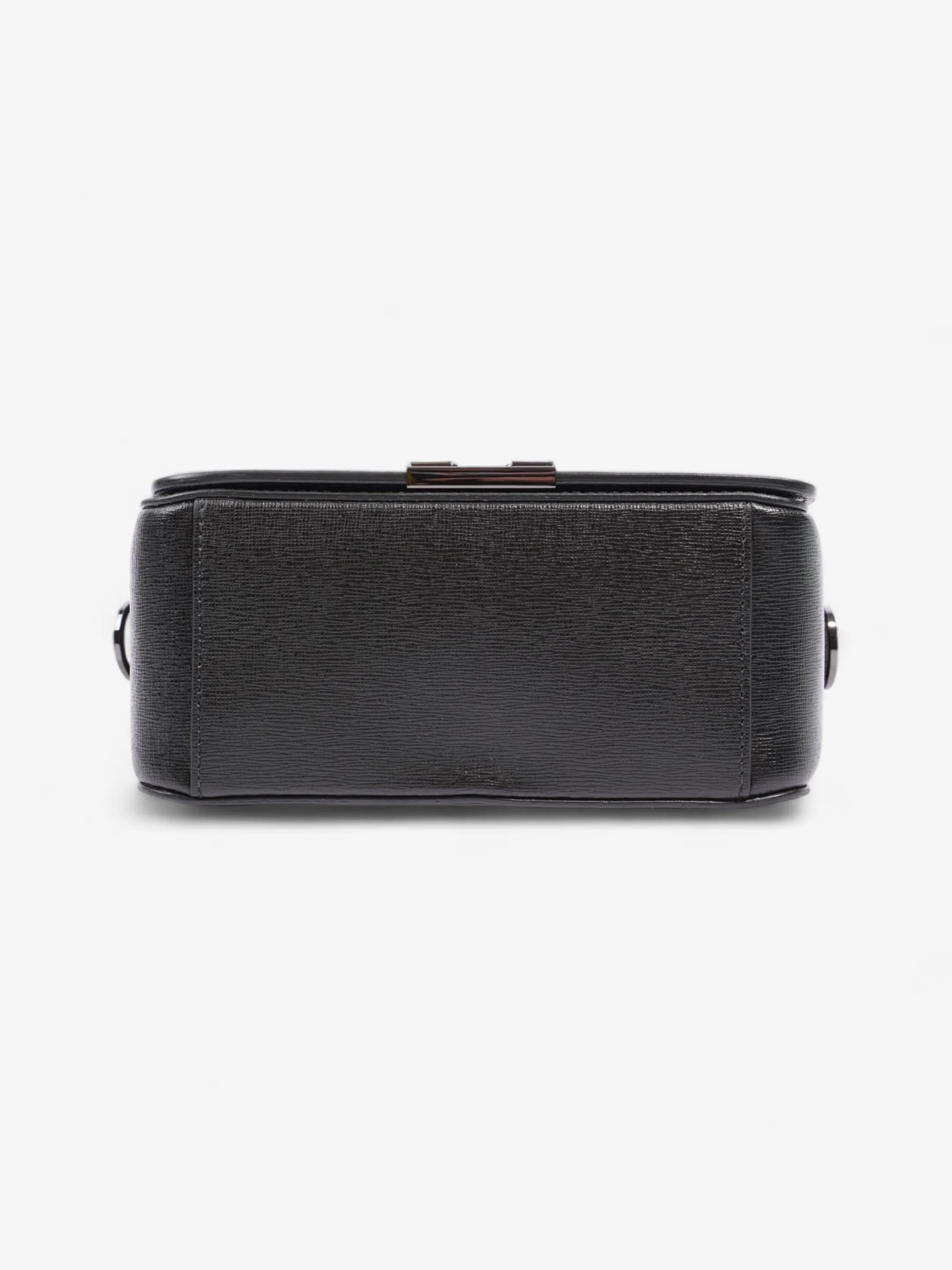Off White Diagonal Flap Bag Black / White Leather