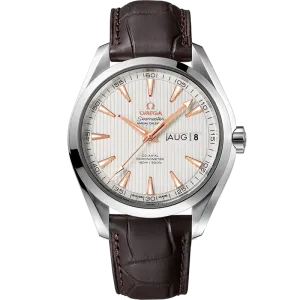 Omega Seamaster Aqua Terra 150M 43 mm, steel on leather strap