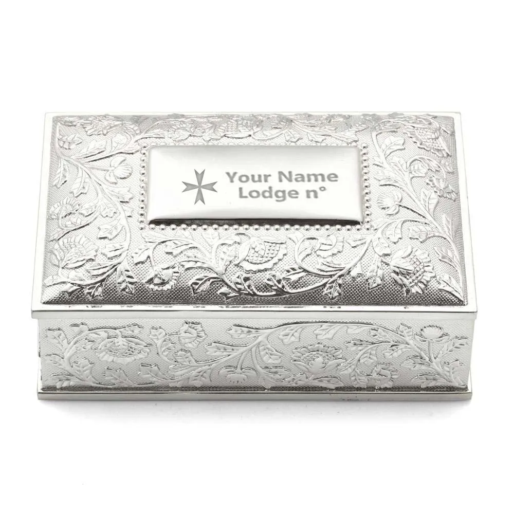 Order Of Malta Jewelry Box - Black Velvet Lining