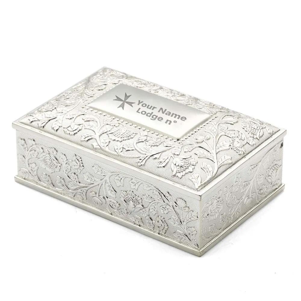 Order Of Malta Jewelry Box - Black Velvet Lining