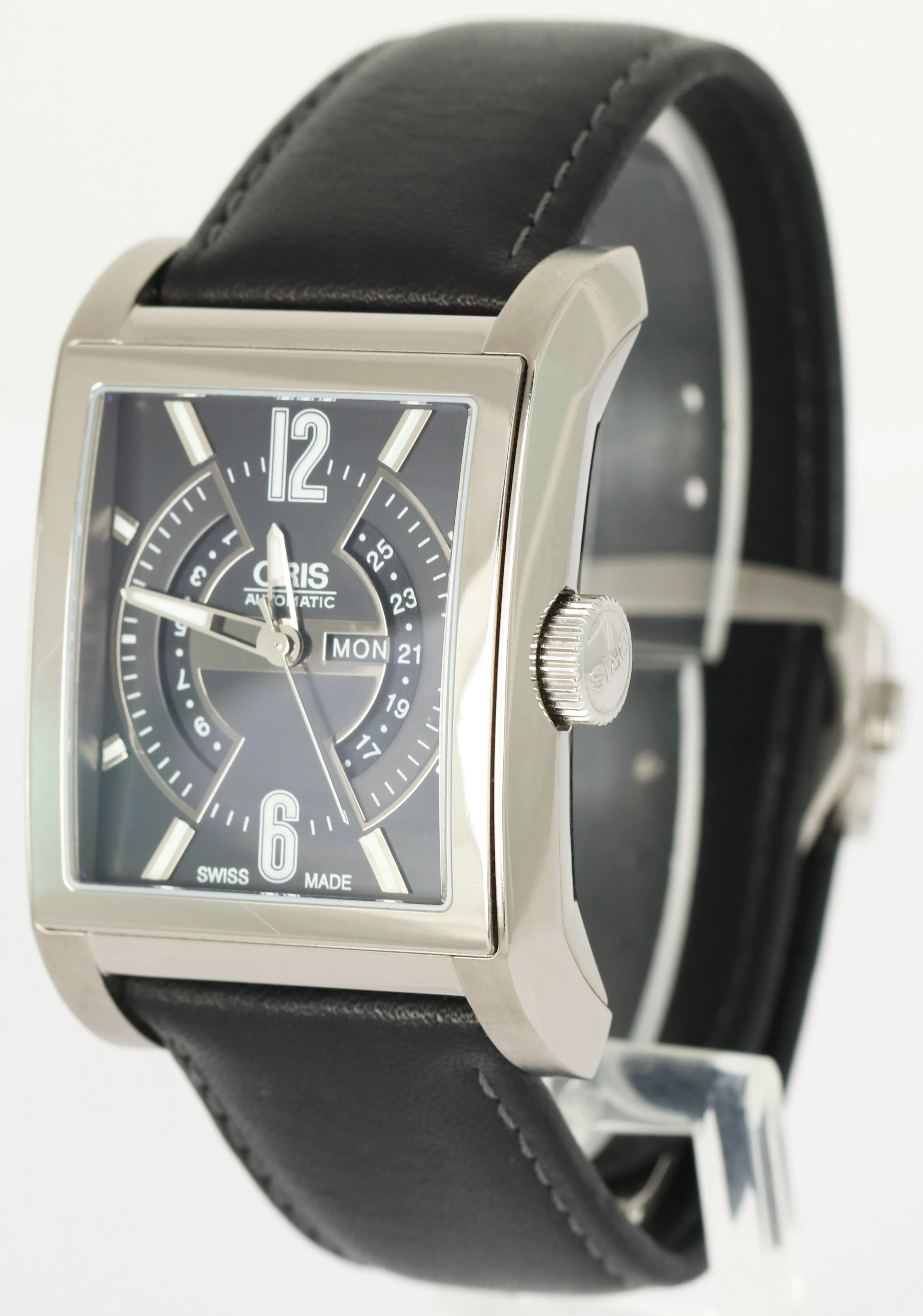 Oris Rectangular Titan Black Titanium 33.80mm X 39.00mm Automatic Watch 7622
