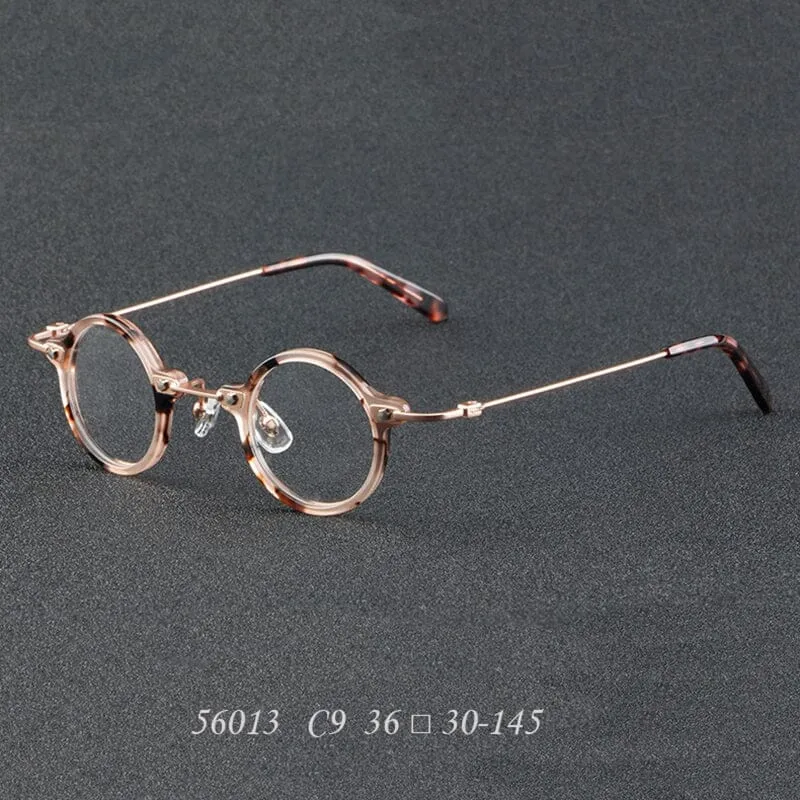Orita Small Punk Round Glasses Frame