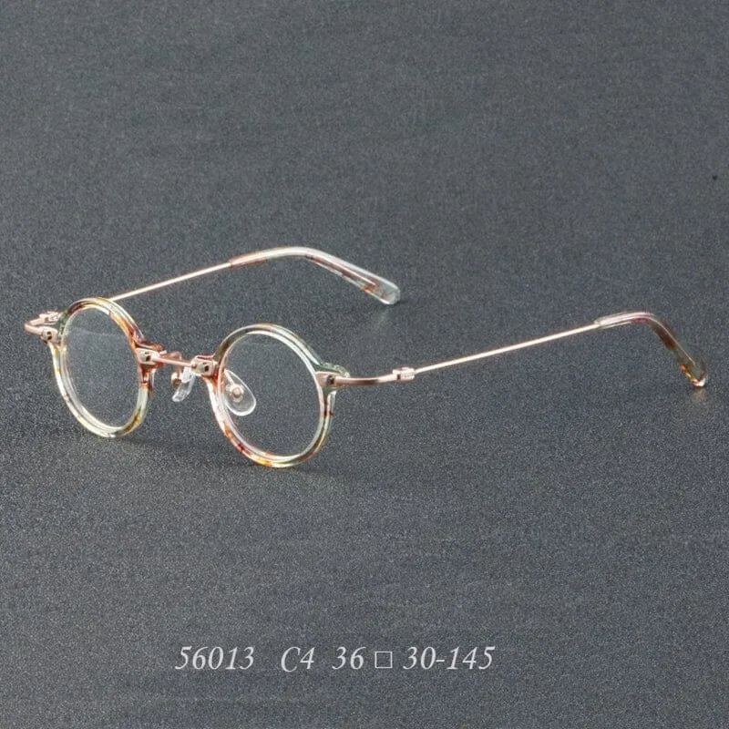 Orita Small Punk Round Glasses Frame