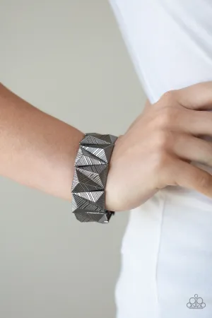 Paparazzi Metallic Geode - Black