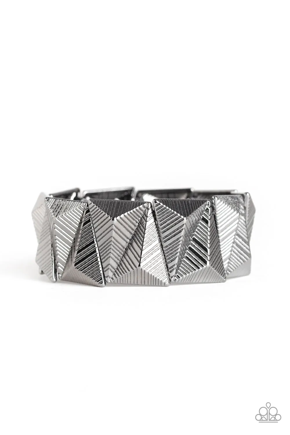 Paparazzi Metallic Geode - Black