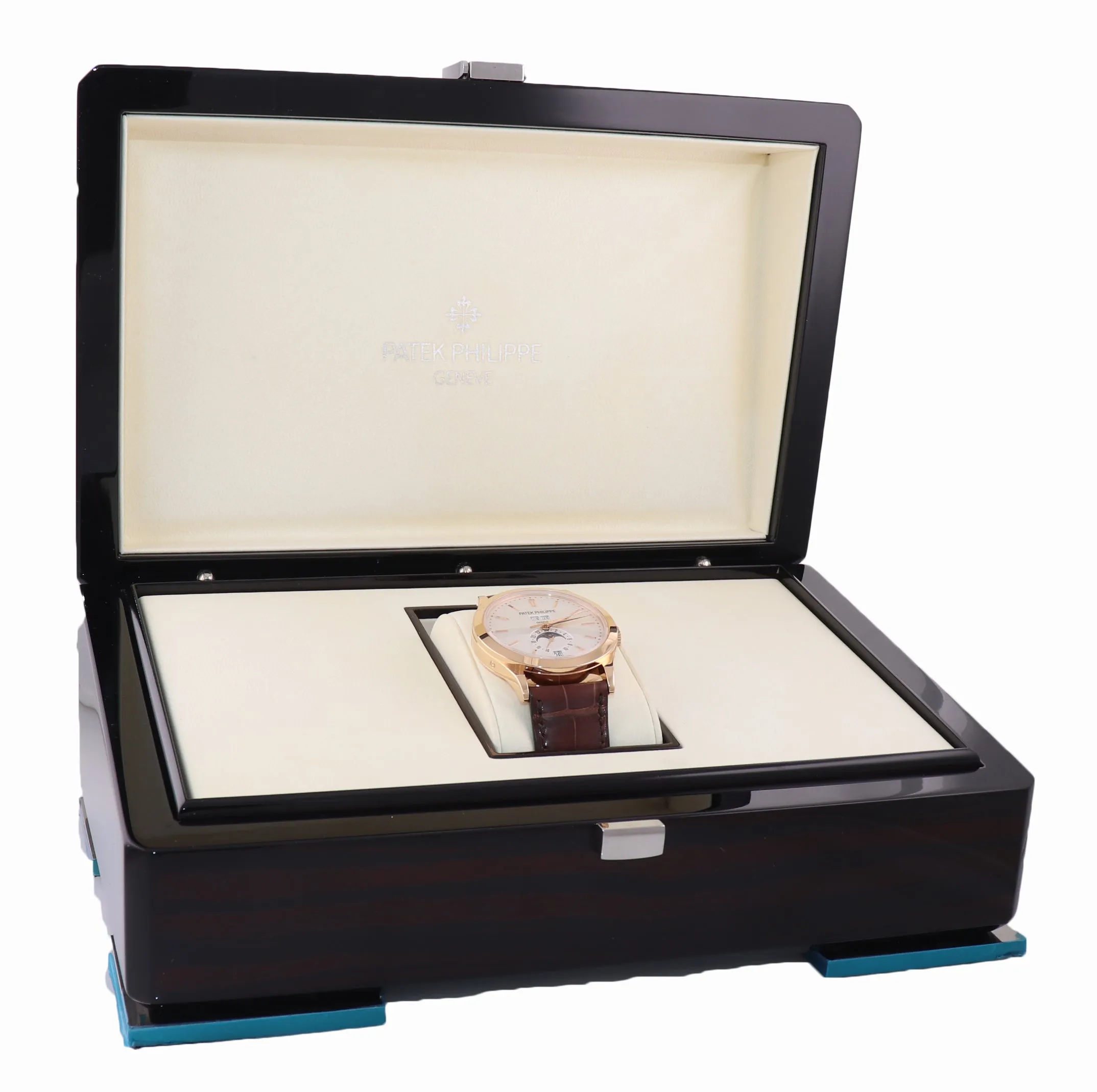 PAPERS Patek Philippe 5396R Annual Calendar Moonphase Rose Gold Calatrava Watch