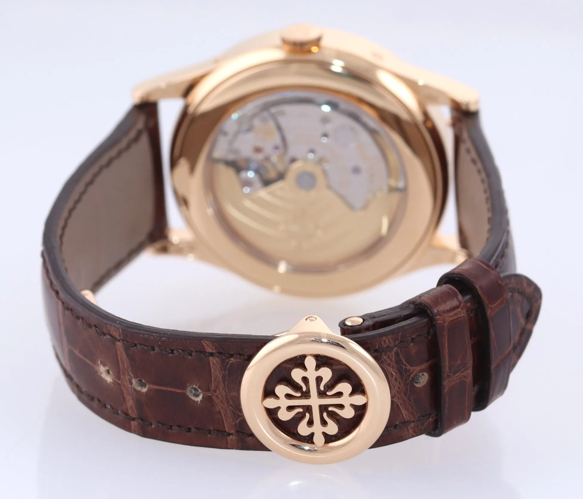 PAPERS Patek Philippe 5396R Annual Calendar Moonphase Rose Gold Calatrava Watch