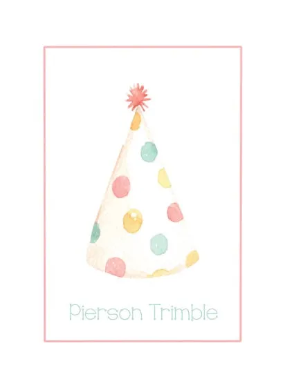 Party Hat Luggage Tag
