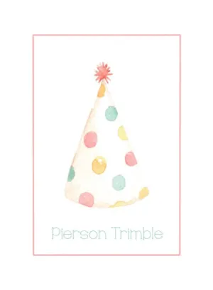 Party Hat Luggage Tag