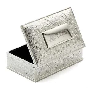 Past Master Blue Lodge Jewelry Box - Black Velvet Lining
