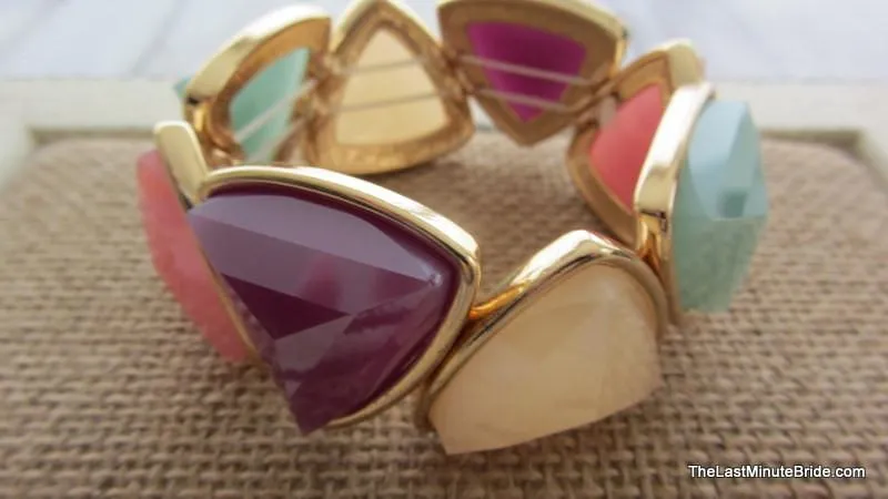 Pastel Multi Colored Stretch Bracelet