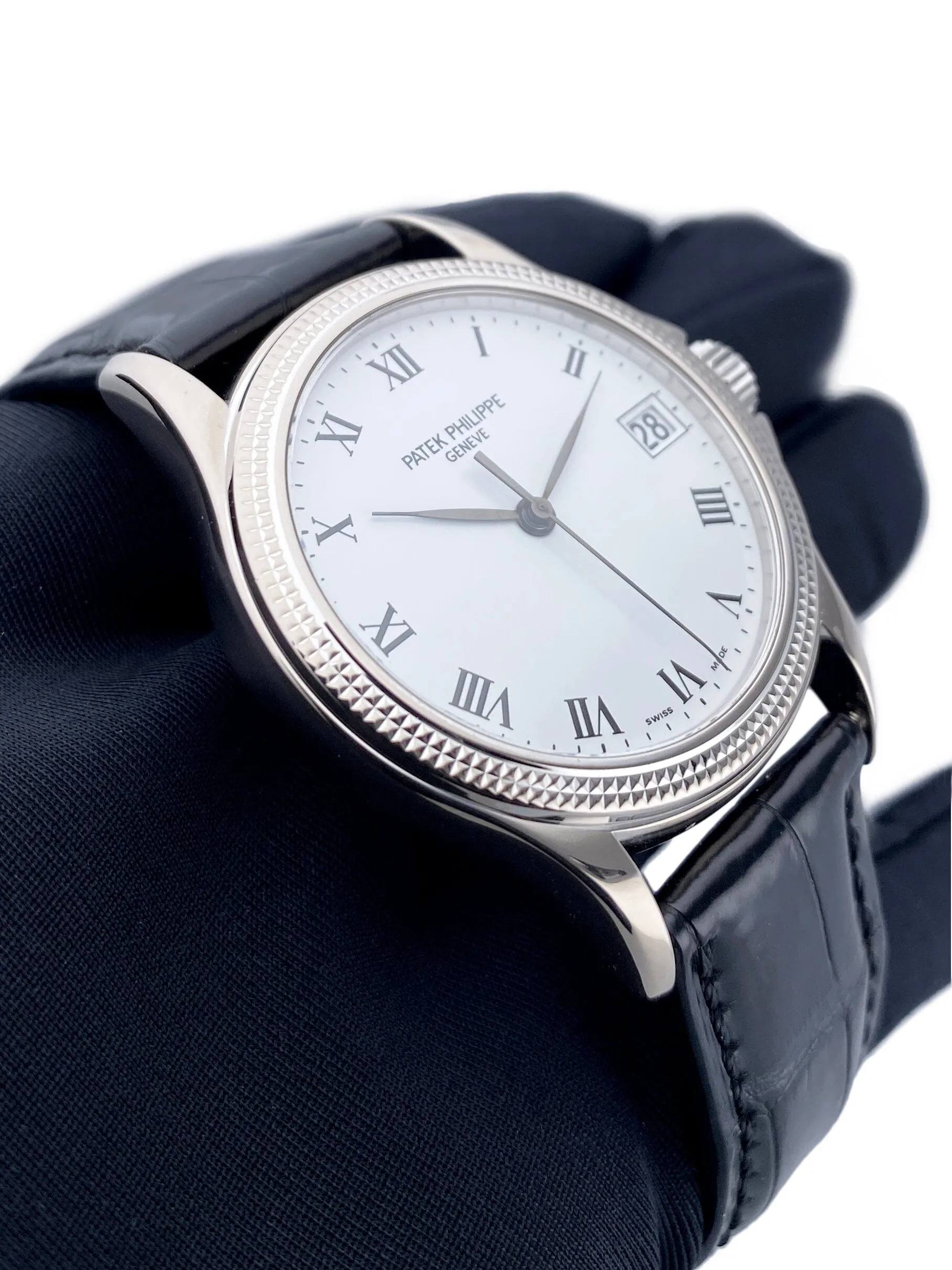 Patek Philippe Calatrava 5117G 18K White Gold Mens Watch With Papers