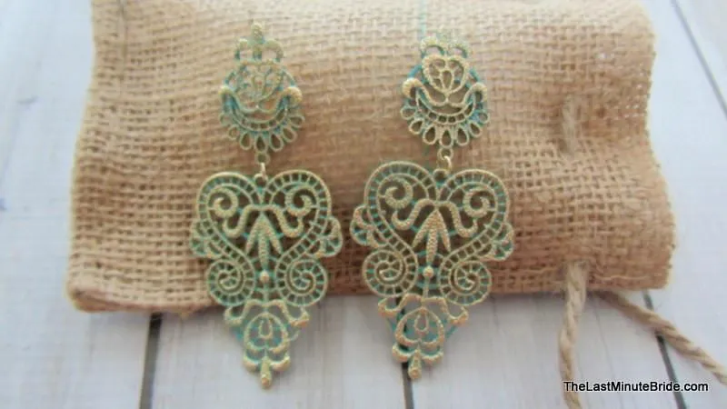 Patina Metal Earrings