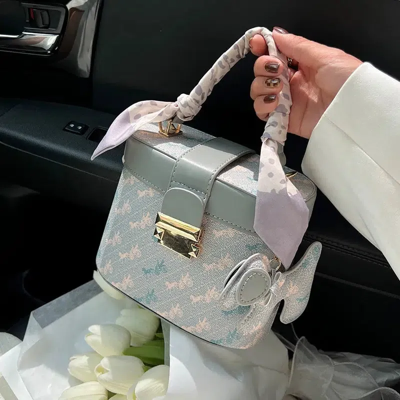 Patterned Small Square Bag