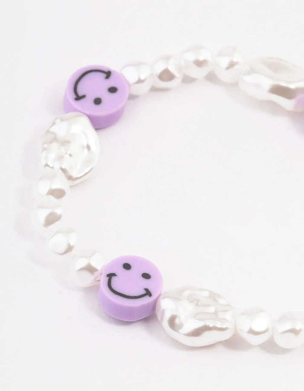 Pearl Smiley Stretch Bracelet