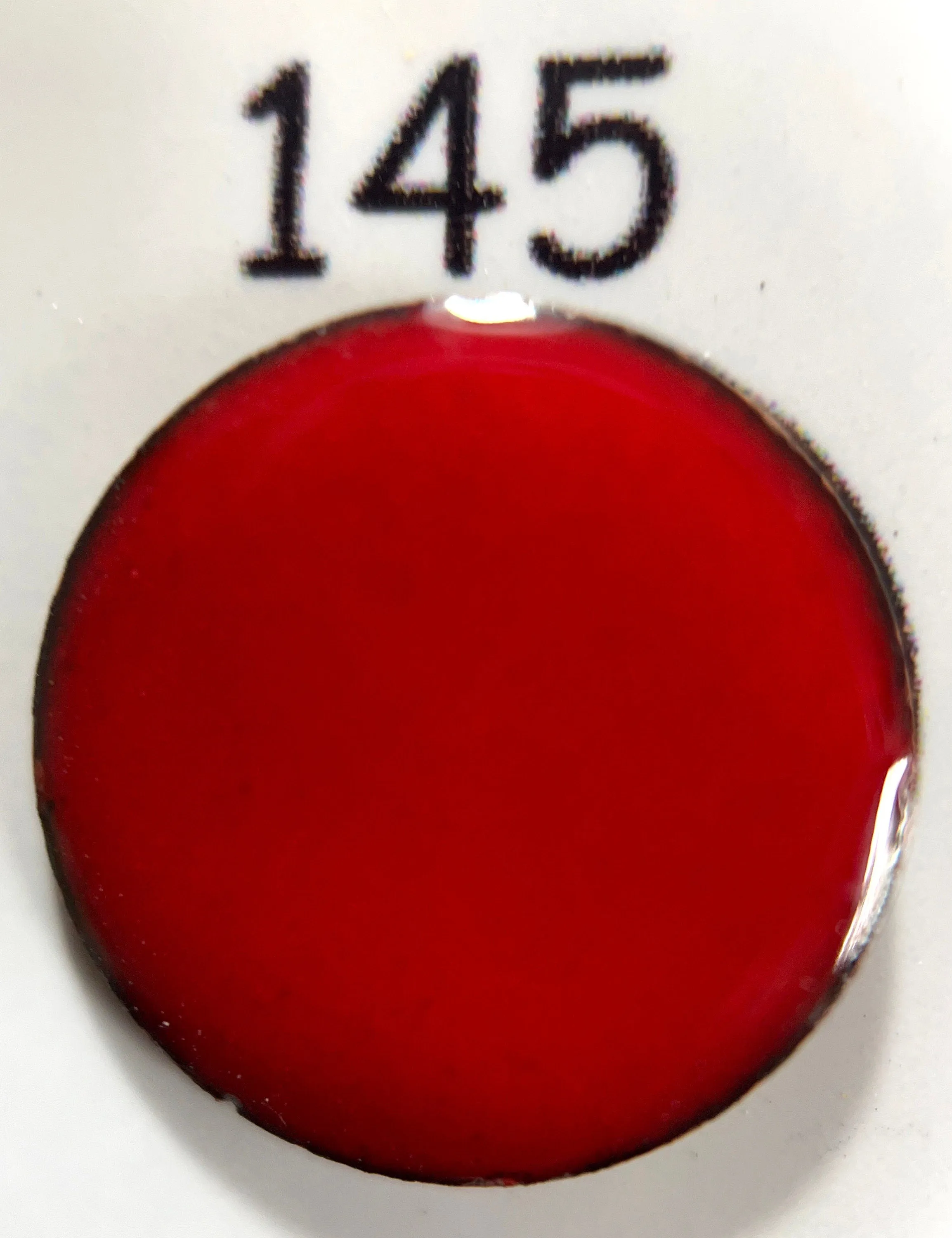 Pearly's Enamel Powder No. 145 Opaque Lead Free Ture Red 3oz. (85gr.) Great for torch/kiln/Cloisonné and Wet Packing Enameling
