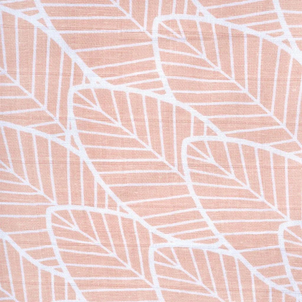 Perlimpinpin Cotton Muslin Sleep Bag 1.5 TOG (Pink Leaves) - FINAL SALE