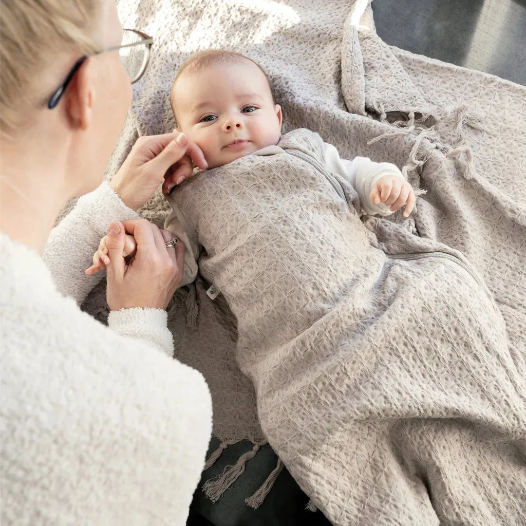 Perlimpinpin Muslin Waffle Sleep Bag 1 TOG (Sesame)