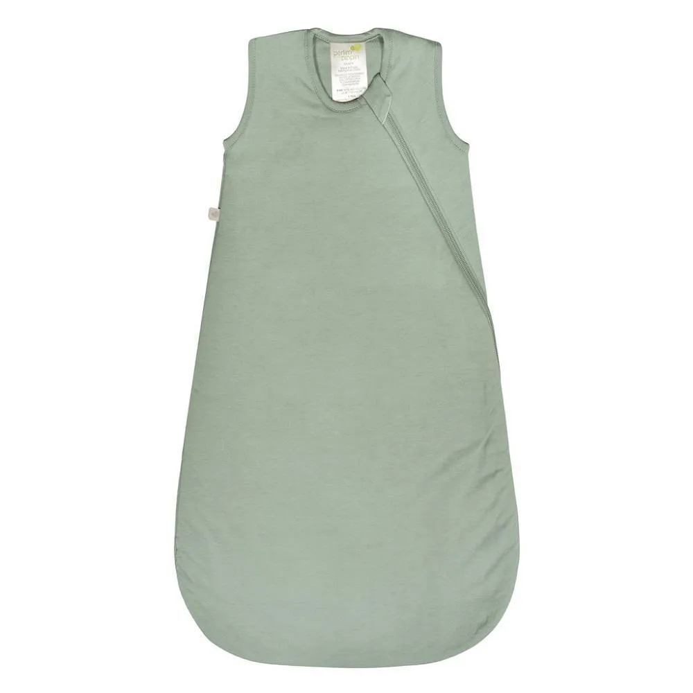 Perlimpinpin Quilted Bamboo Sleep Bag 1 TOG (Moss Green)
