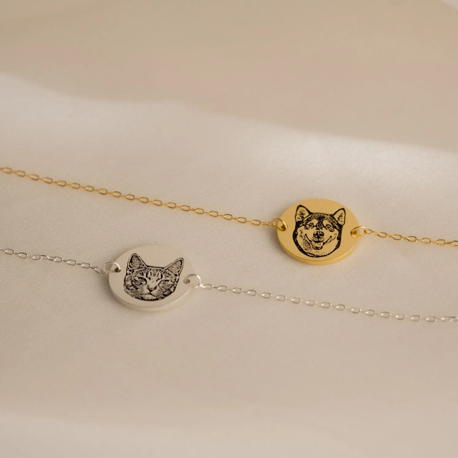 Personalized Custom Pet Photo Disc Bracelet