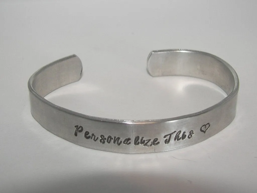 personalized jewelry cuff bracelet, custom hand stamped  jewelry, design your on bracelet, handstamped jewelry