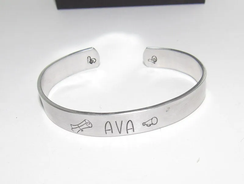 personalized pewter cuff bracelet with your wording , custom handstamped  jewelry, customized jewelry, handstamped jewelry