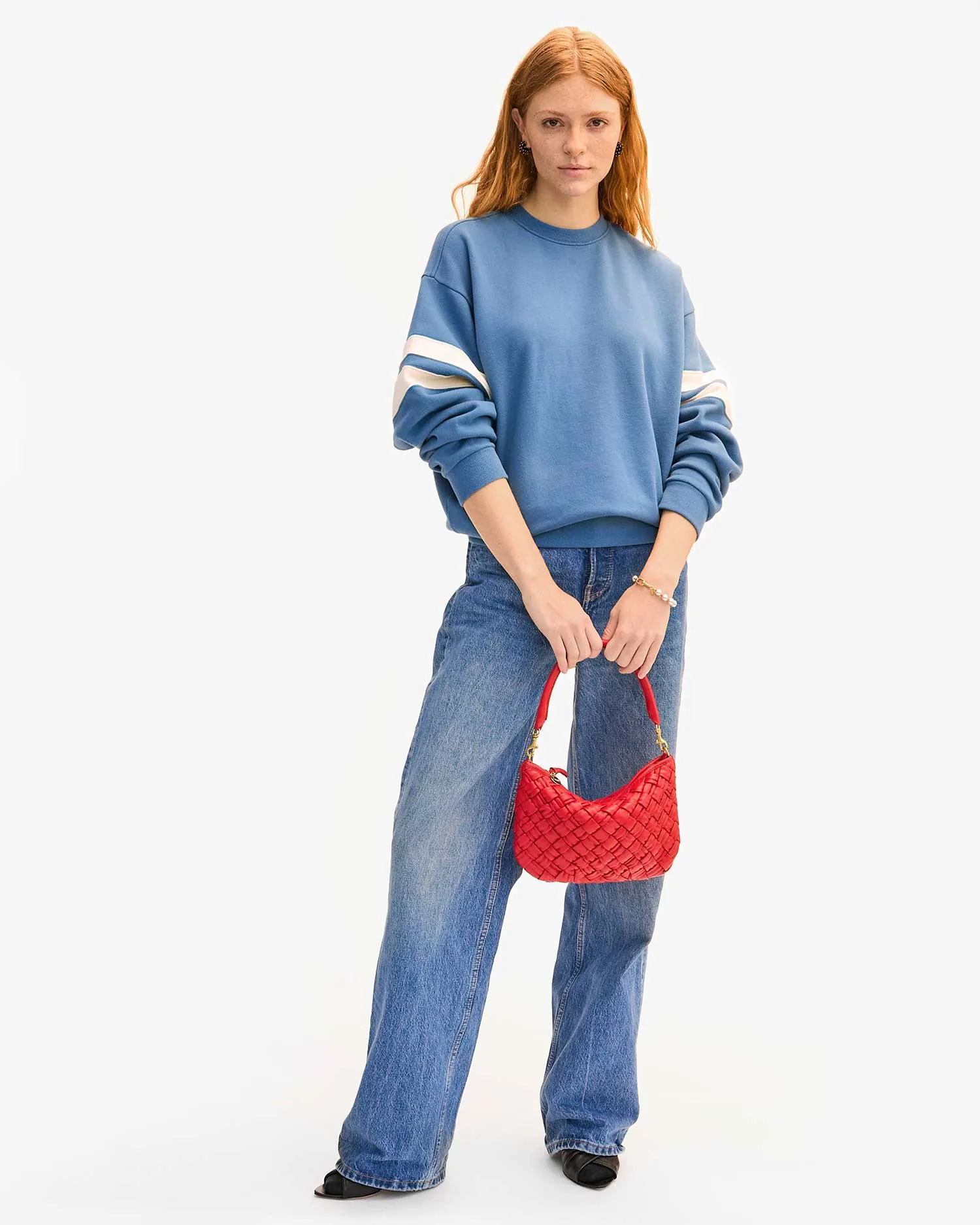 Petit Moyen Bag in Rosa Puffy Woven