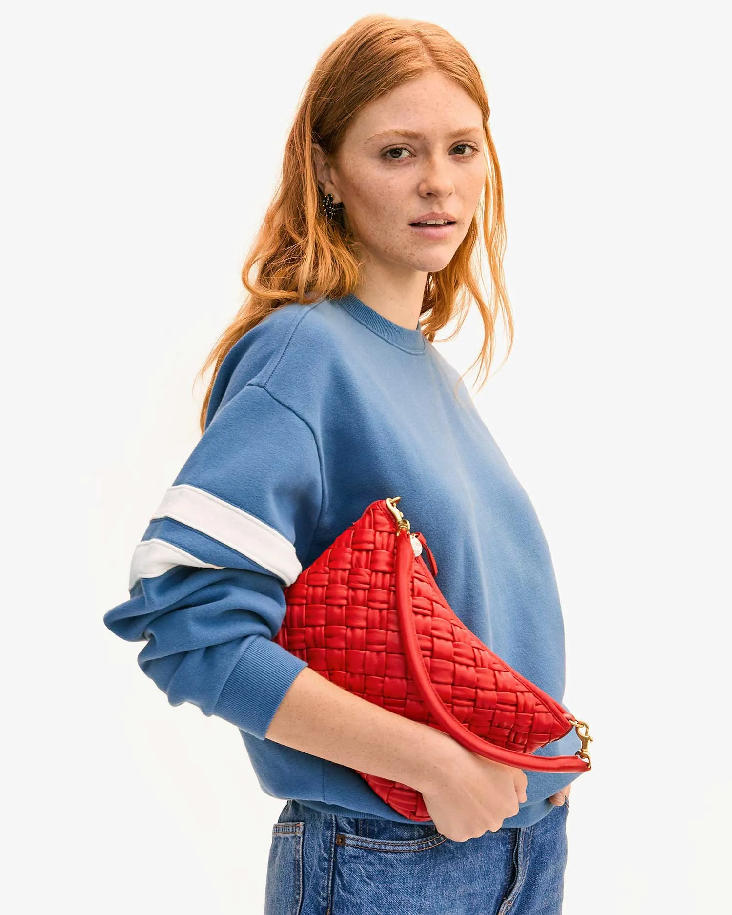 Petit Moyen Bag in Rosa Puffy Woven