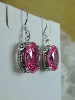 Pink Earrings, Vintage Edwardian Jewelry #E70