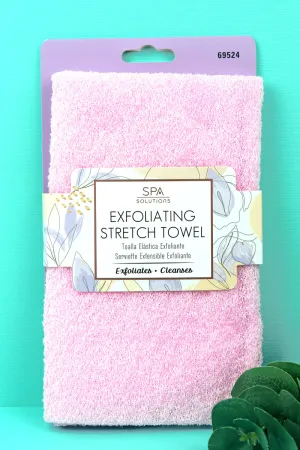 Pink Exfoliating Stretch Towel