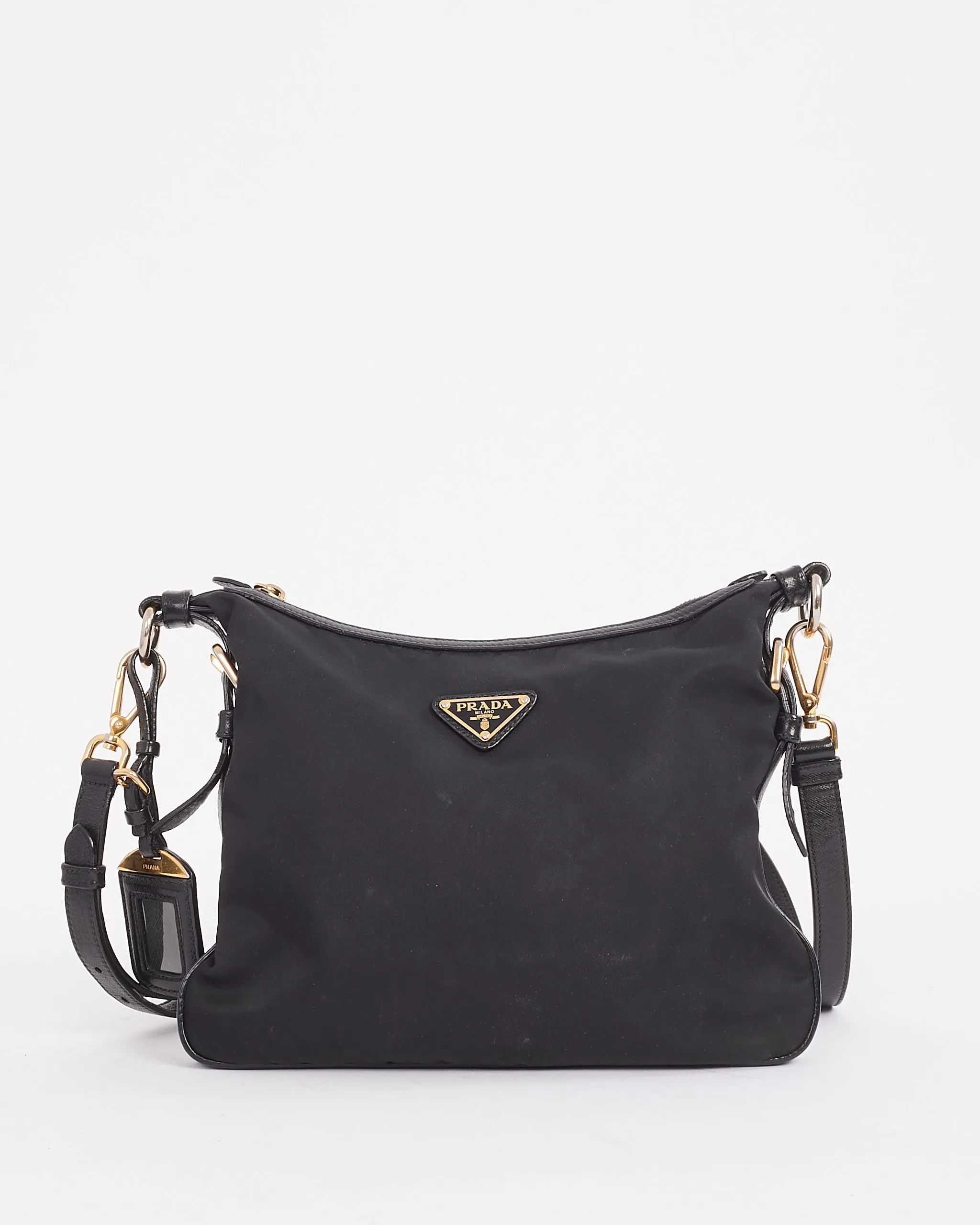 Prada Black Nylon Tessuto Crossbody Messenger Bag