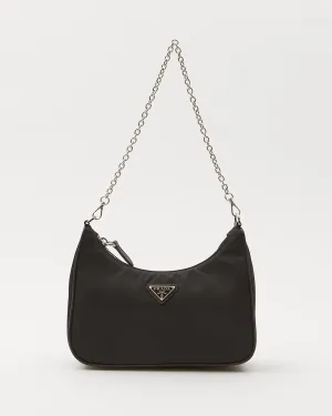 Prada Black Nylon Tessuto Re Edition 2005 Crossbody Bag