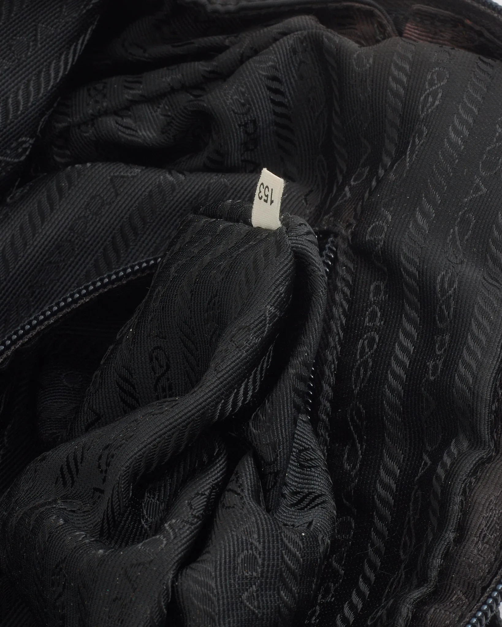 Prada Black Nylon Tessuto Top Handle Bag