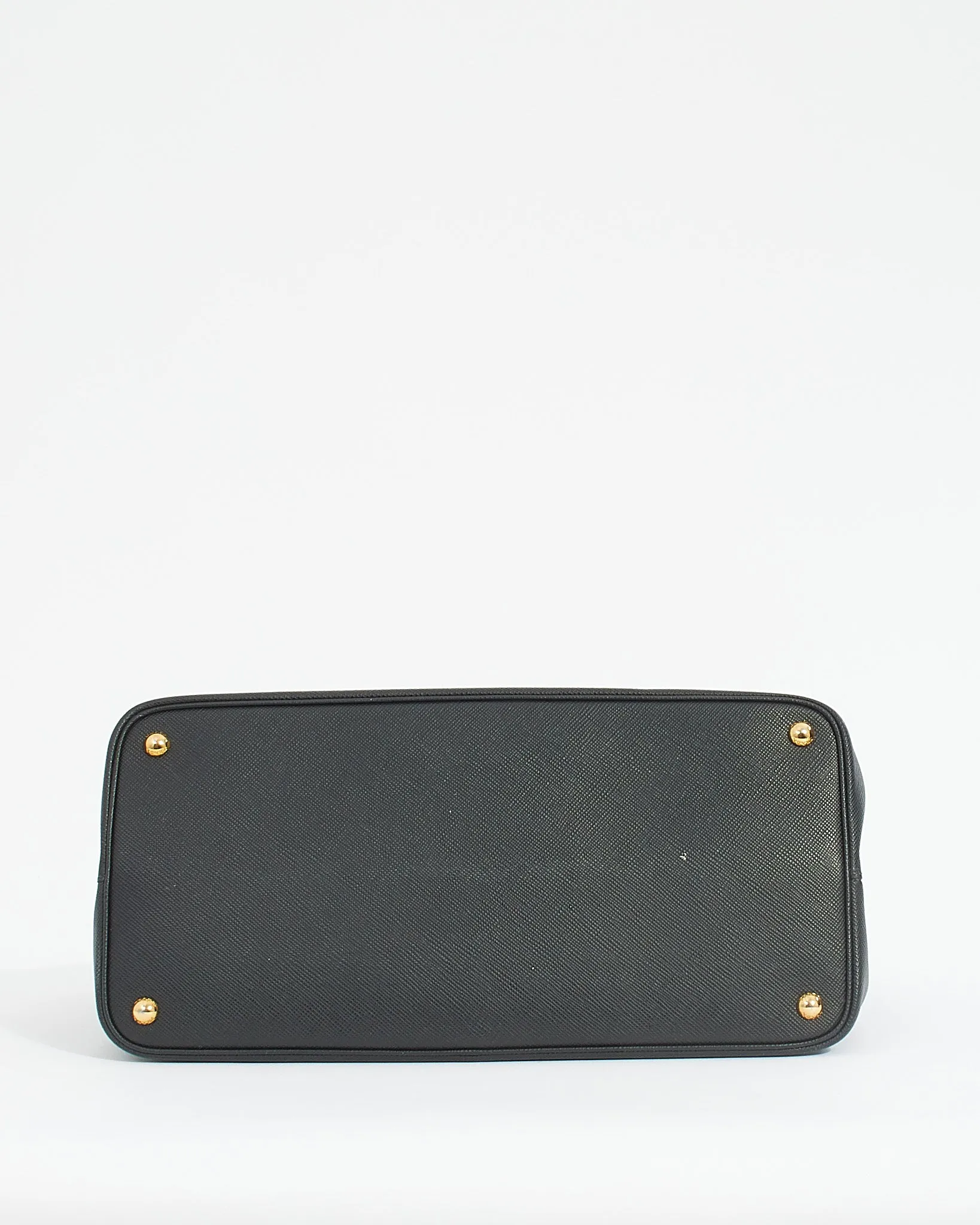 Prada Black Saffiano Leather Double Large Tote Bag
