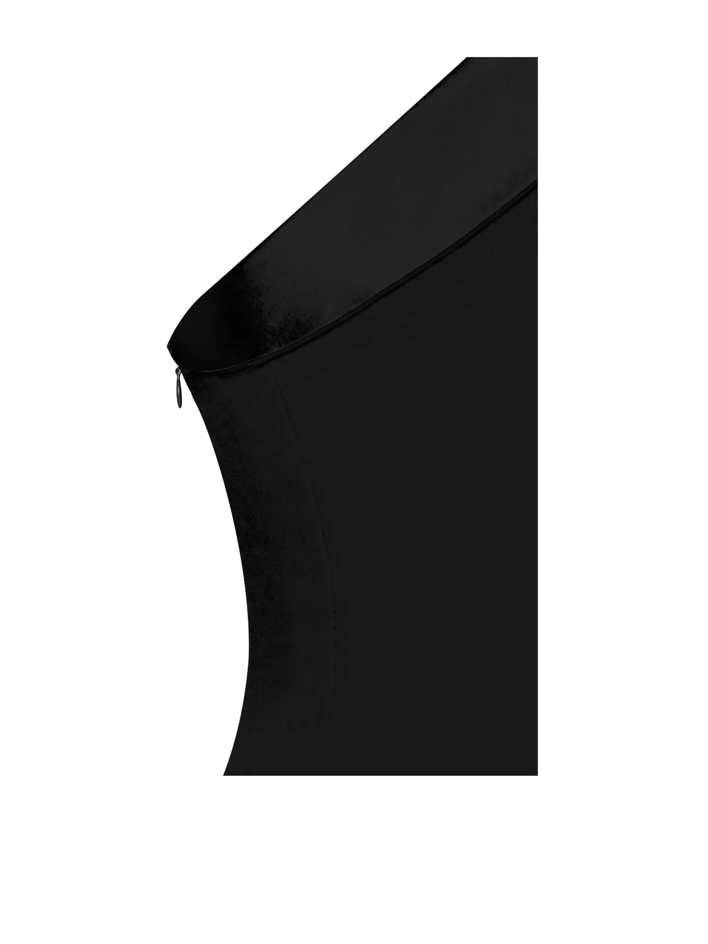 PRE-ORDER Caressa Sleeved Black Crepe Tuxedo Blazer Dress x Black