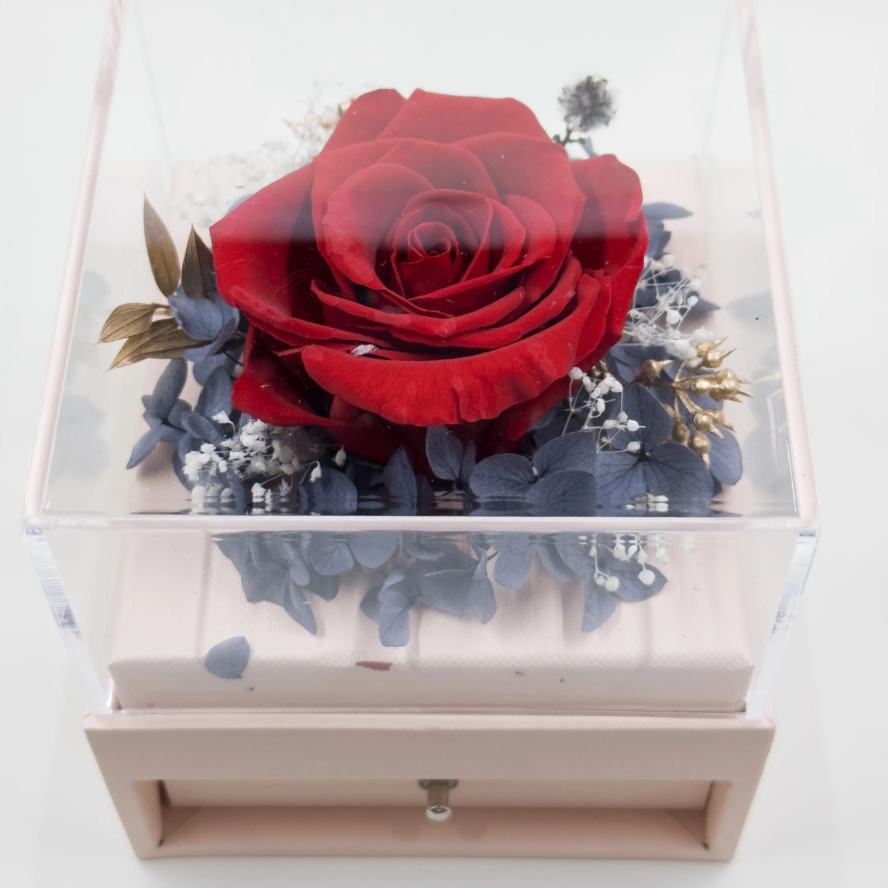 Preserved Rose Jewelry Box