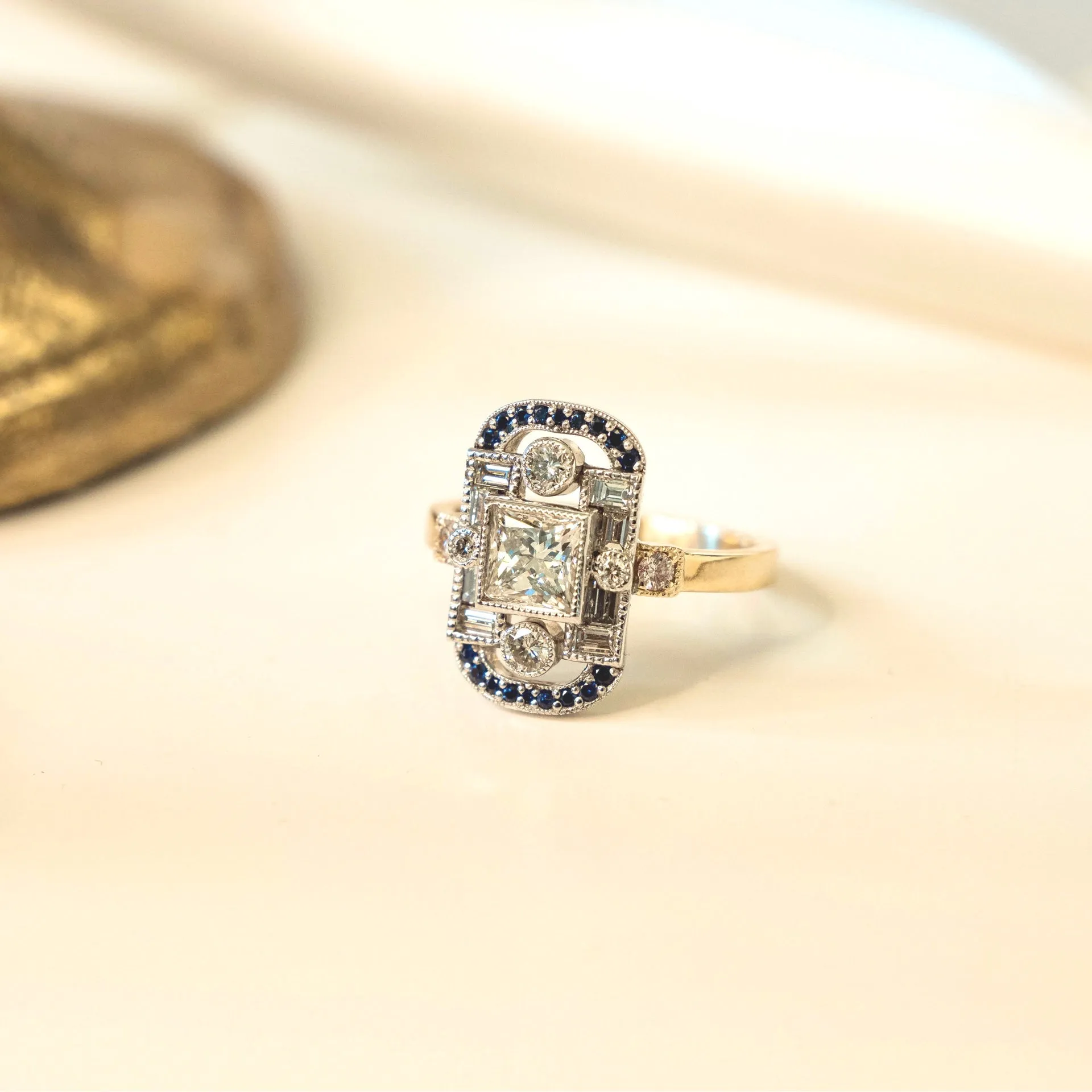 Princess cut Diamond Cocktail Ring