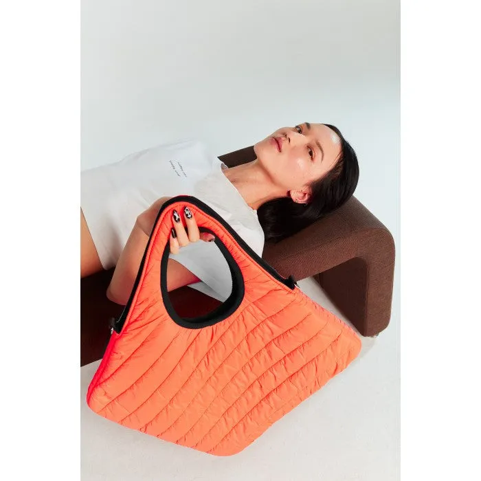 Puffer Diagonal Tote Bag