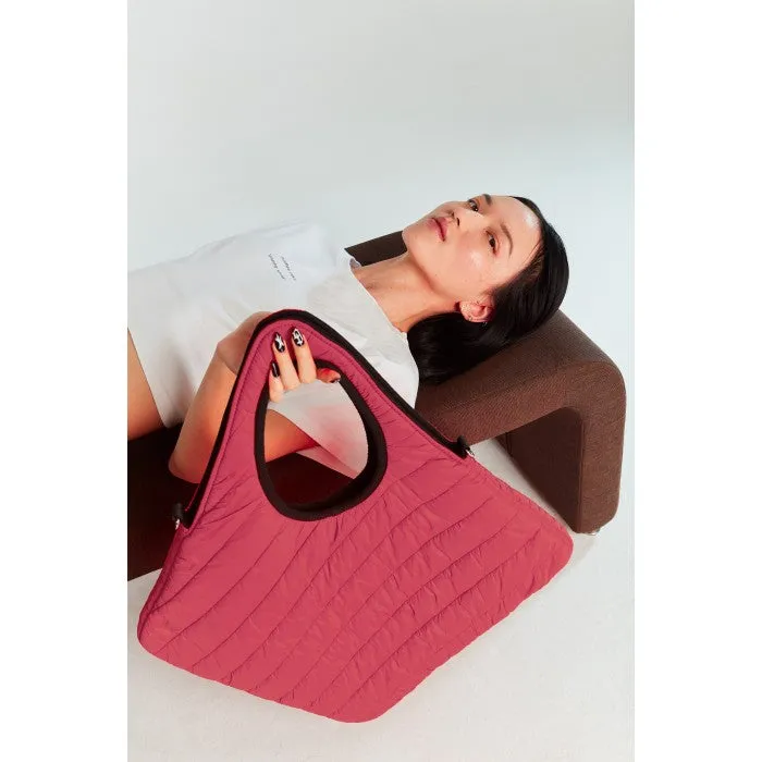 Puffer Diagonal Tote Bag