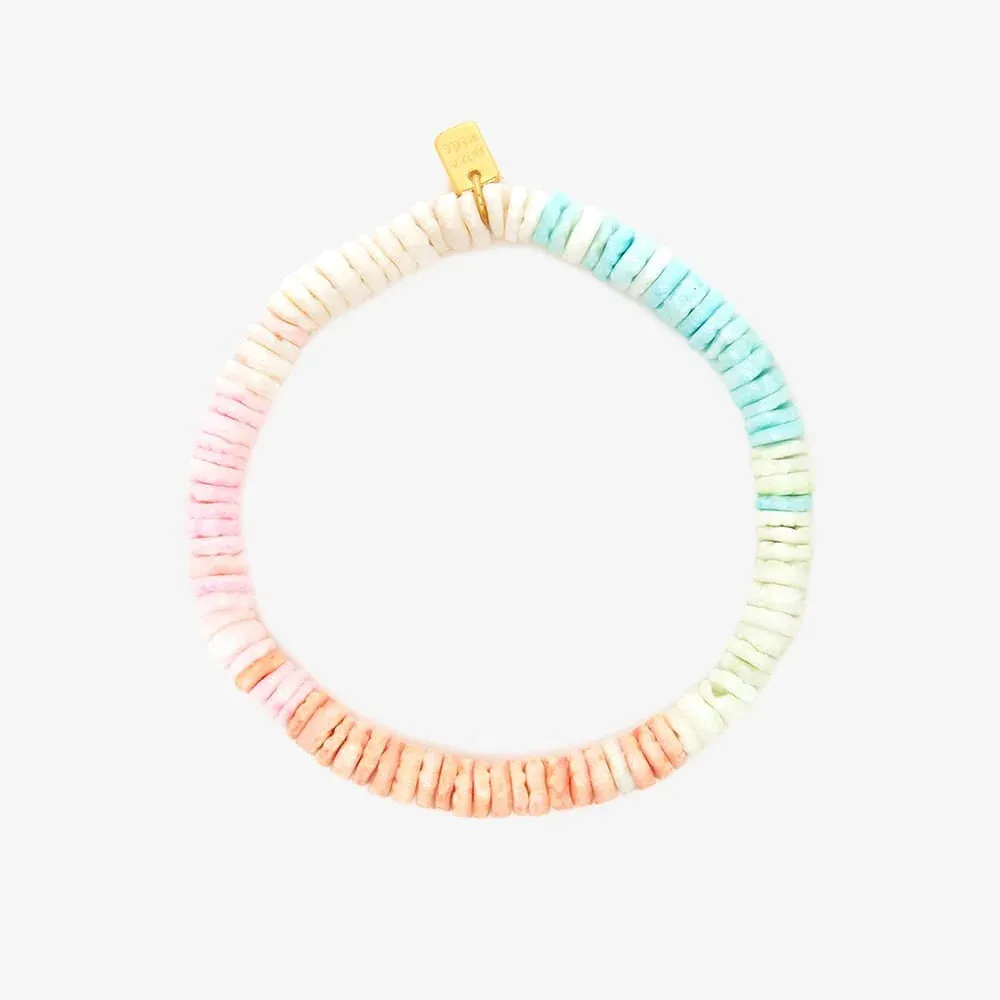 PURA VIDA PINK SANDS STRETCH BRACELET