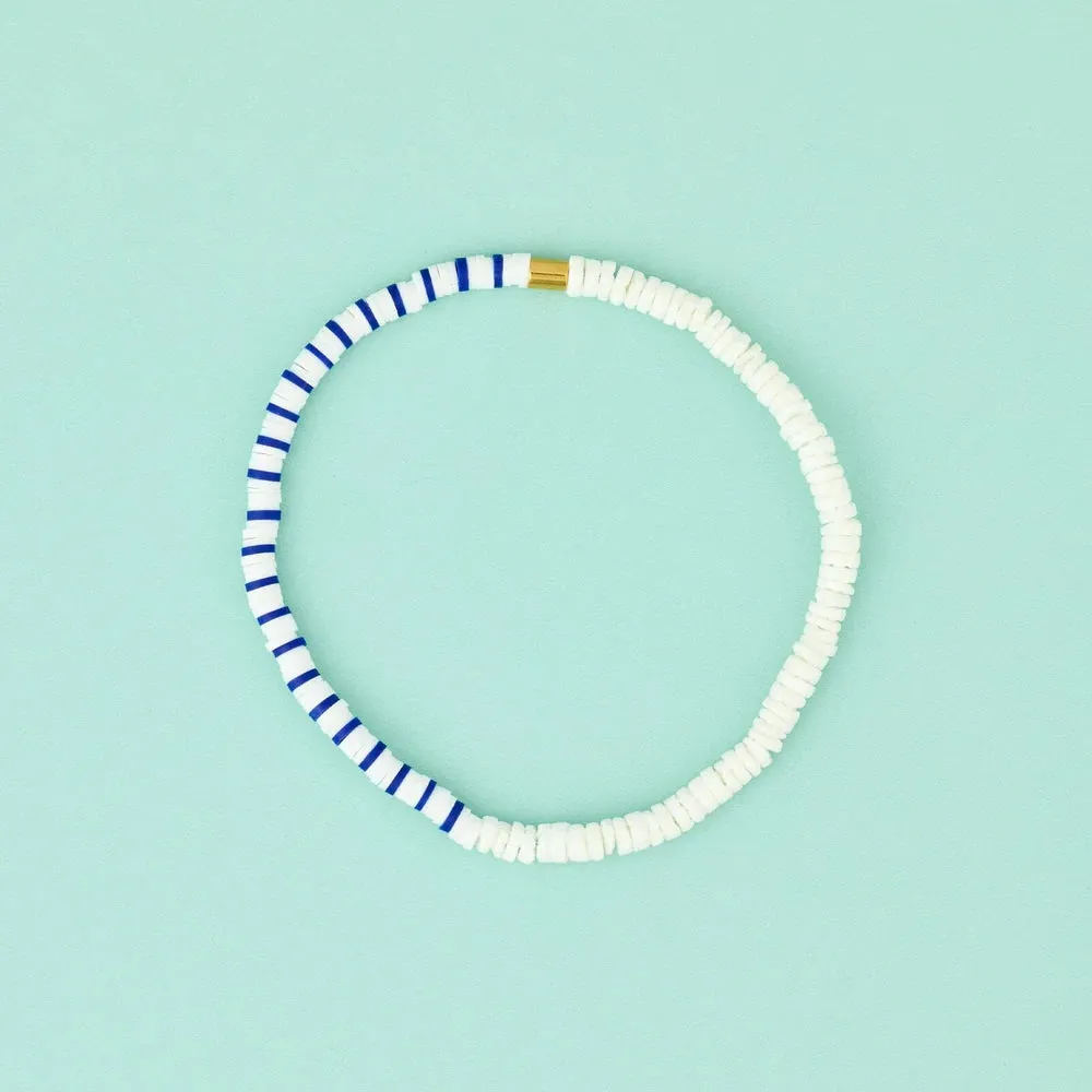 PURA VIDA SURFRIDER PUKA STRETCH ANKLET