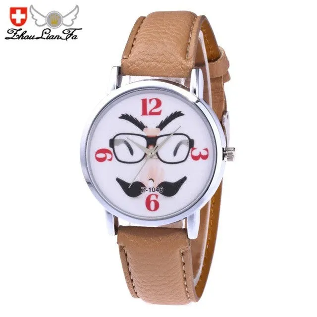 Quartz Round Dial Analog Wrist  Watch