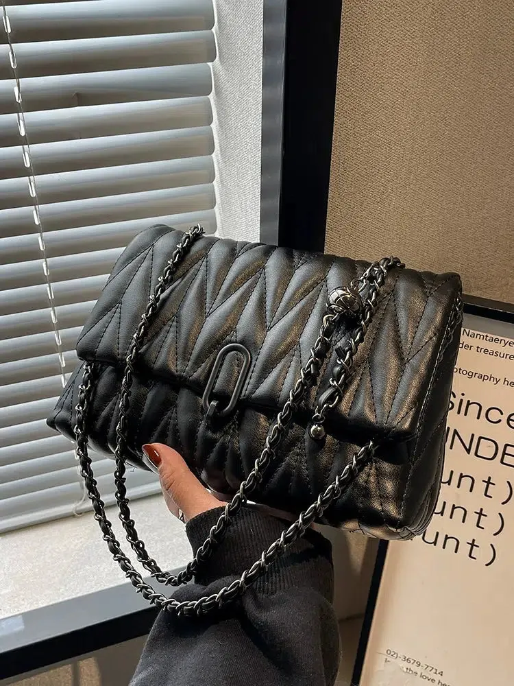 Quilted Small Square Chain Bag