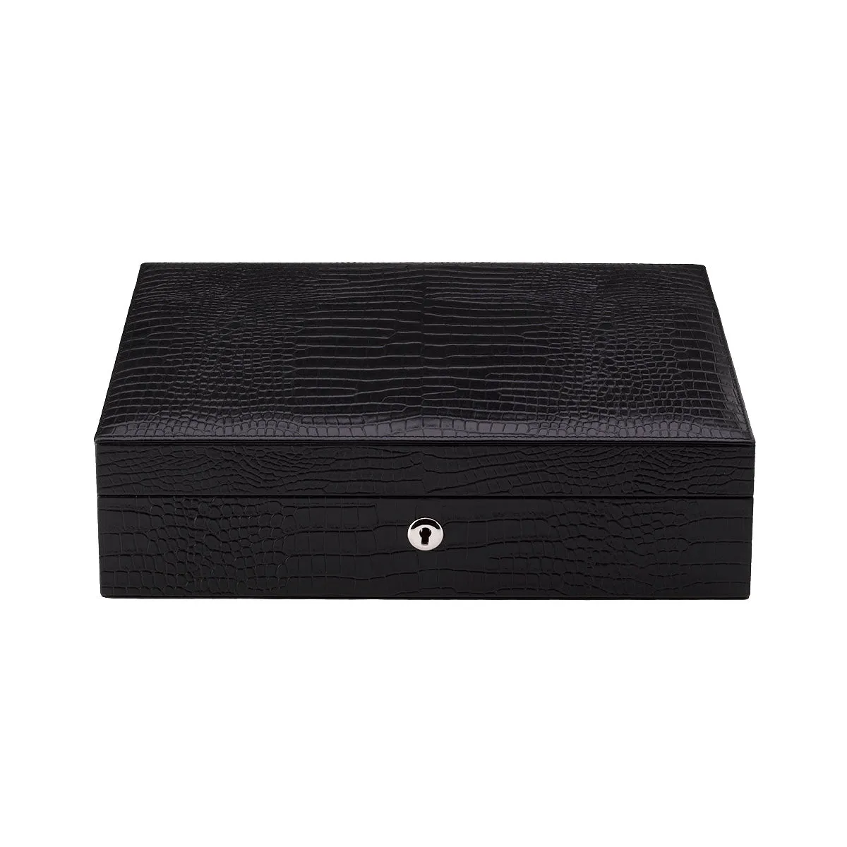 Rapport - Brompton 10 Watch Box in Black Croco | L264