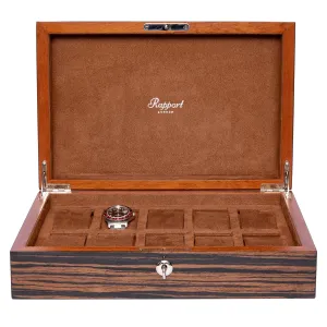 Rapport Heritage Ten 10 Watch Box - Macassar