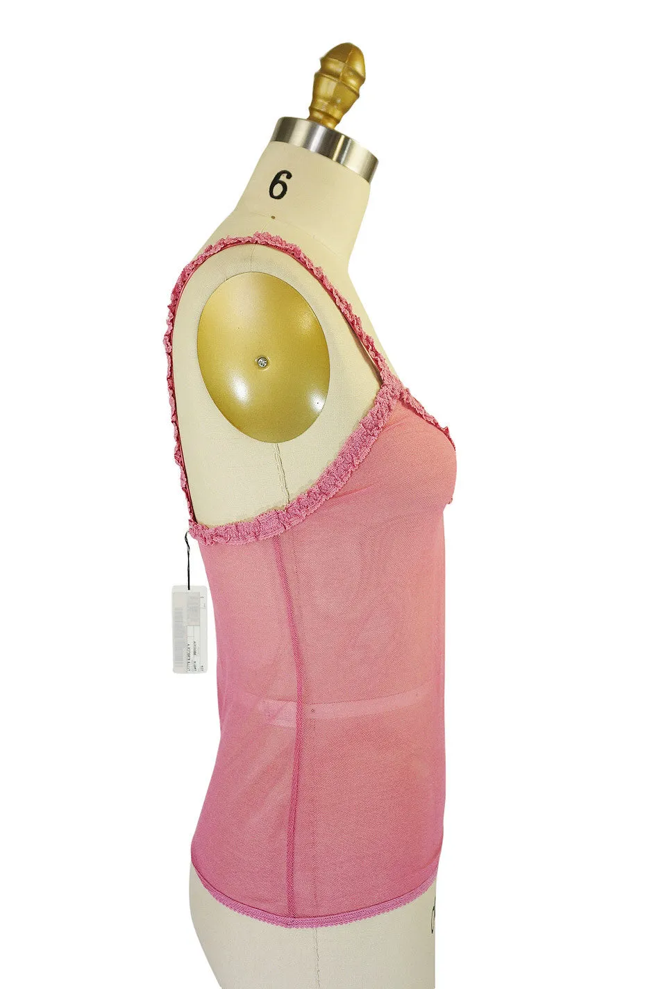 Recent Prada Pink Tulle Stretch Tank Top